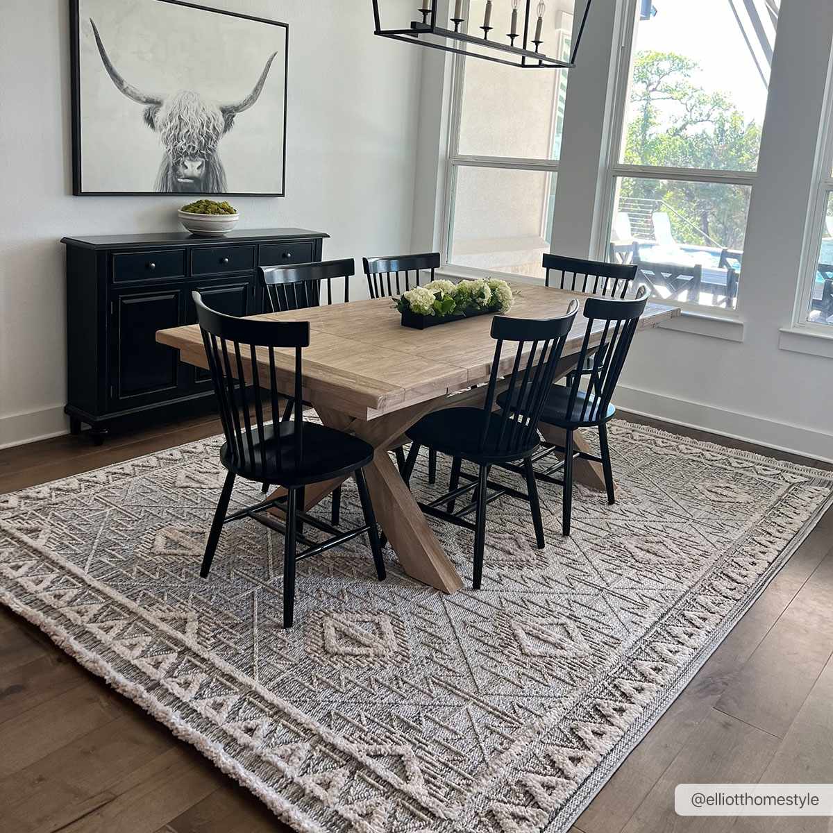 Agoo High-Low Pile Rustic Rug - Image 7