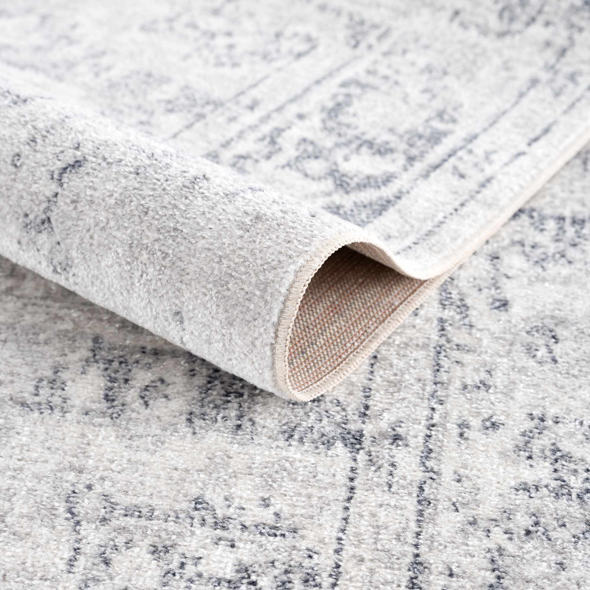 Akram Antrasit Flat Pile Washable Rug - Image 6