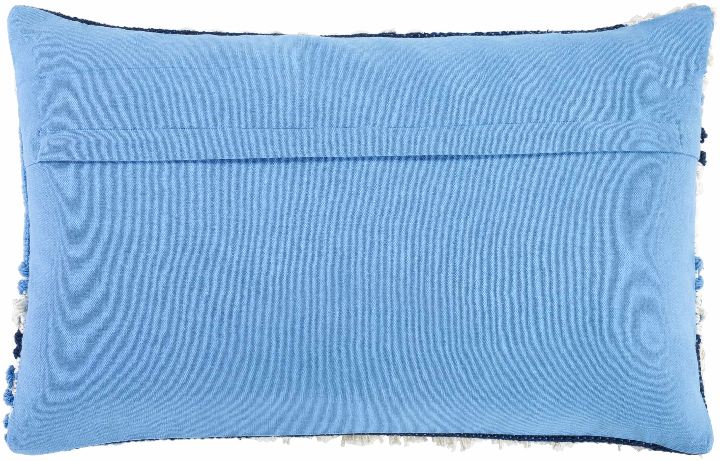 Lacaron Blue Chevron Fringe Lumbar Pillow - Clearance - Image 6