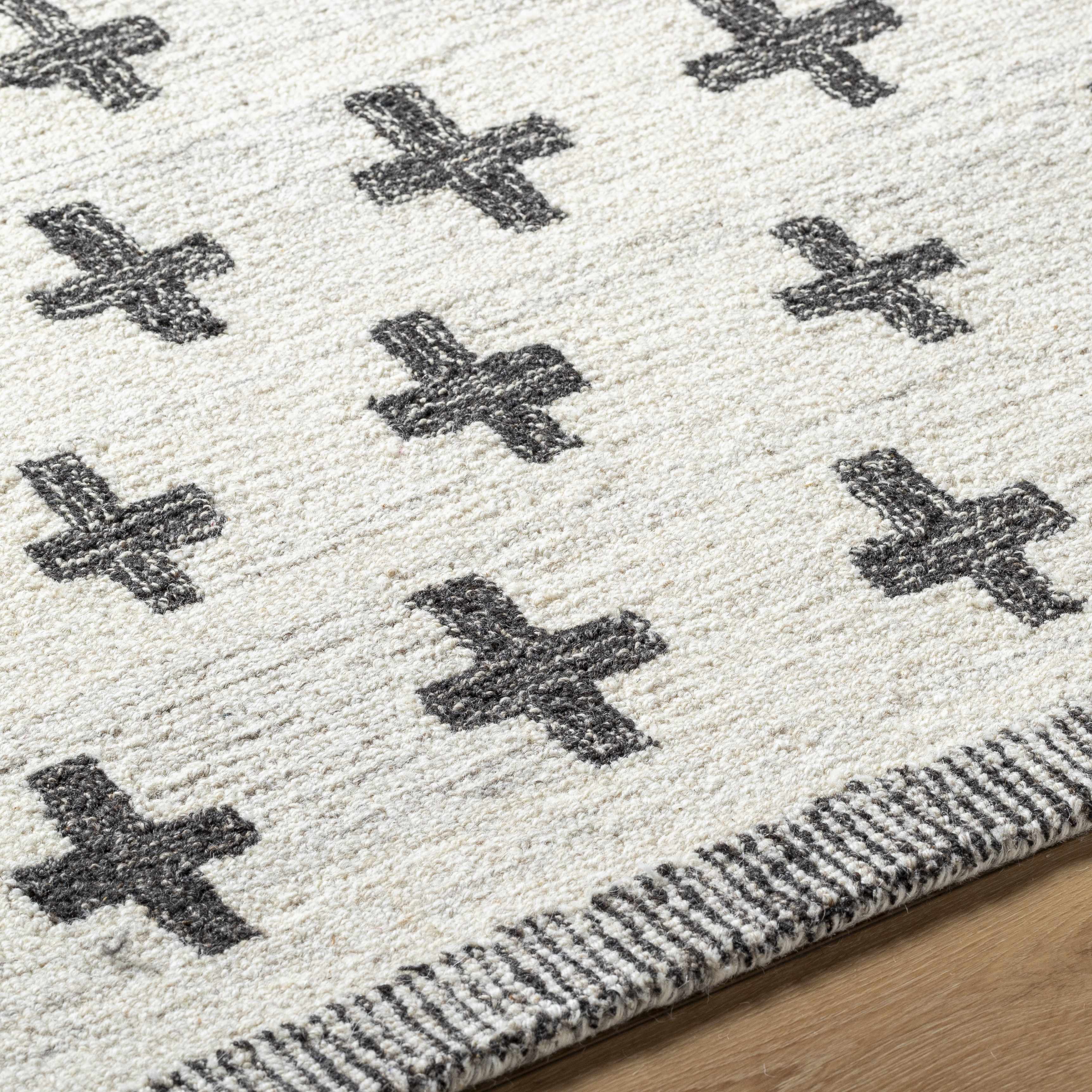 Lotta Light Silver Modern Wool Area Rug - Image 7