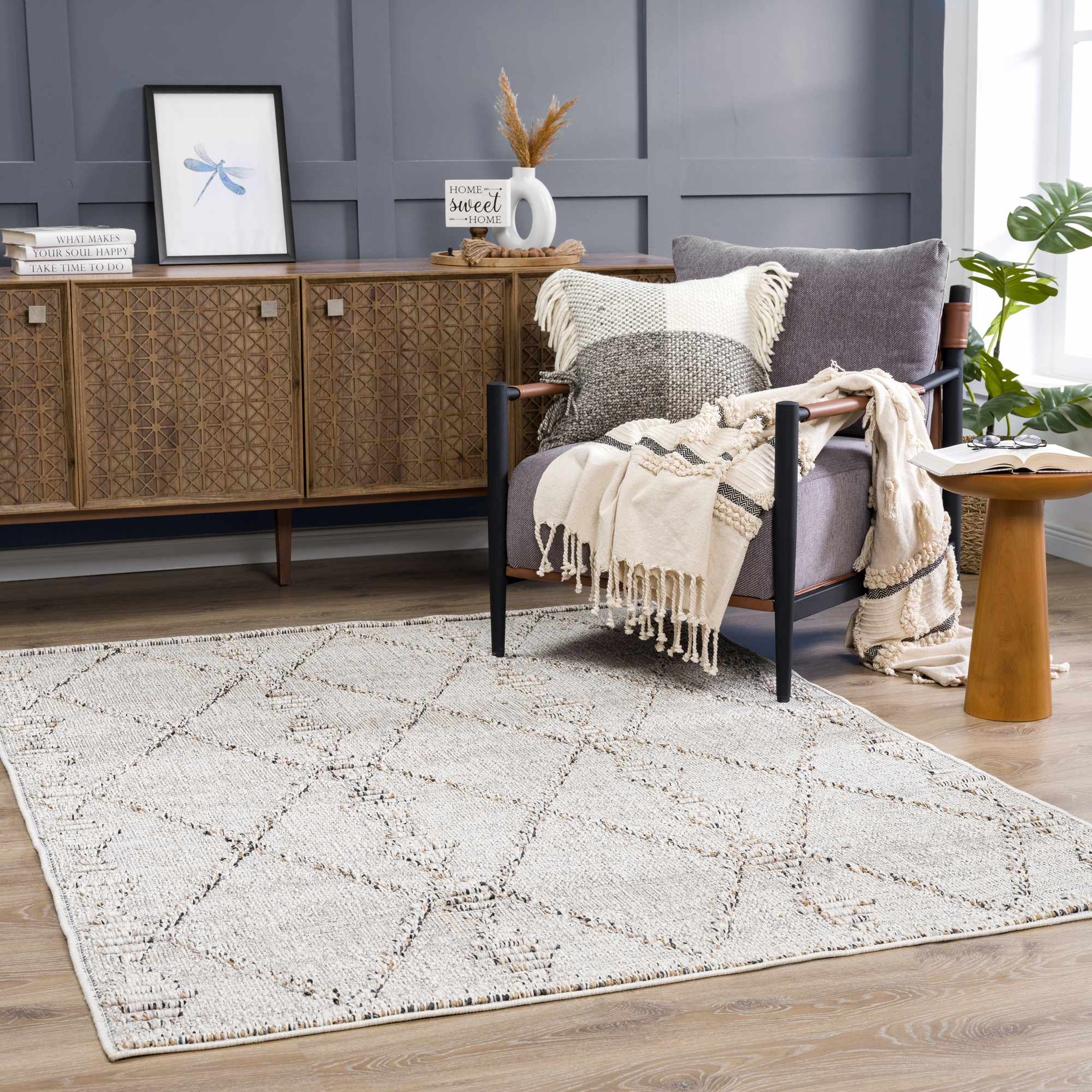 Nyla Bone Indoor & Outdoor Rug - 2x3 - Clearance - Image 4