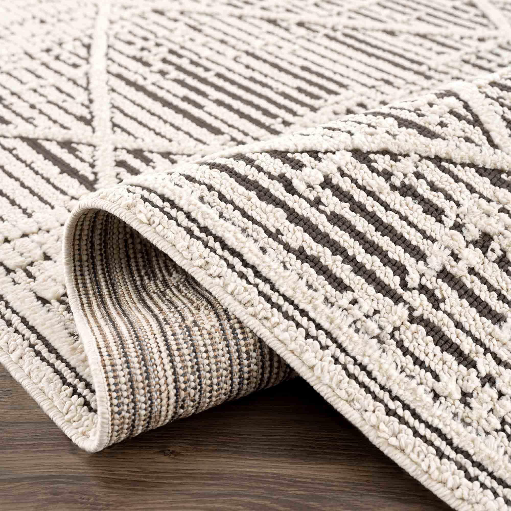 Umay Textured Beige Rug - Clearance - Image 8